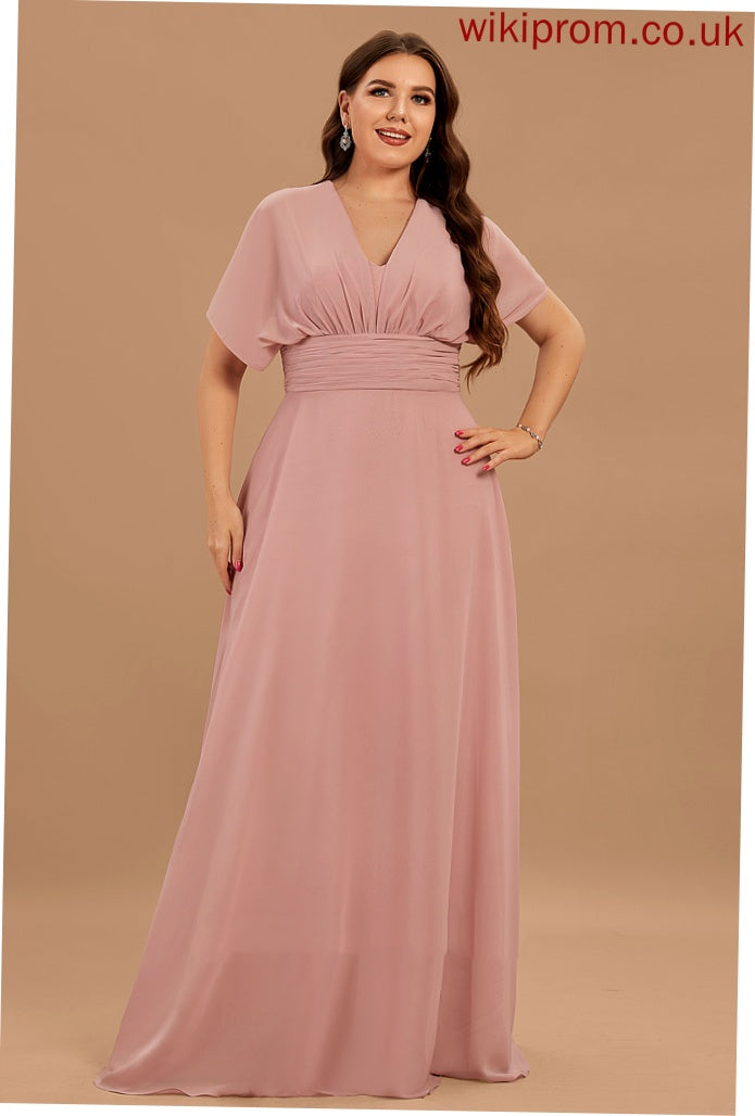 Shoulder Formal Dresses Halter V-Neck Eileen One Dresses A-line Chiffon