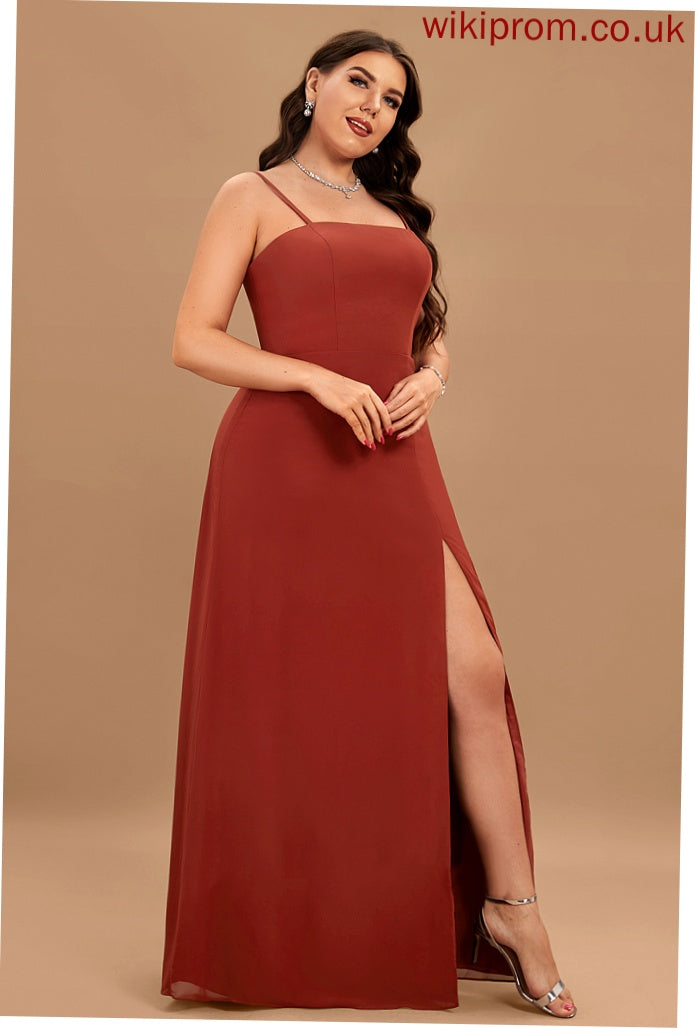 Neckline Length Sheath/Column Silhouette Straps&Sleeves Floor-Length Fabric Square Elvira A-Line/Princess Natural Waist Sleeveless Bridesmaid Dresses