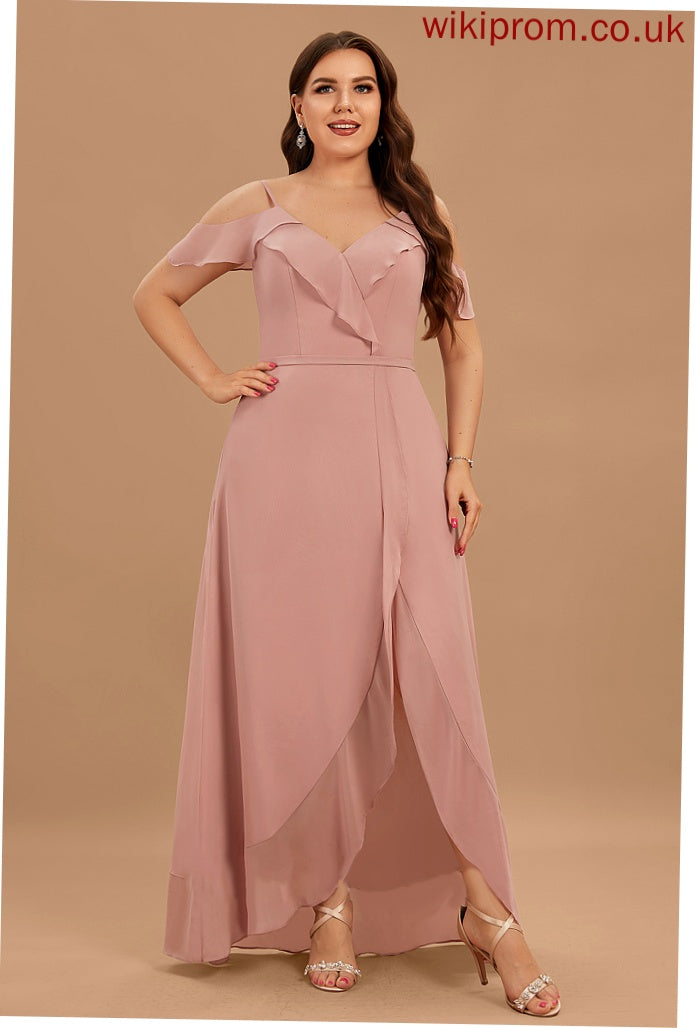 Dresses V-Neck Jade A-line Chiffon Formal Dresses