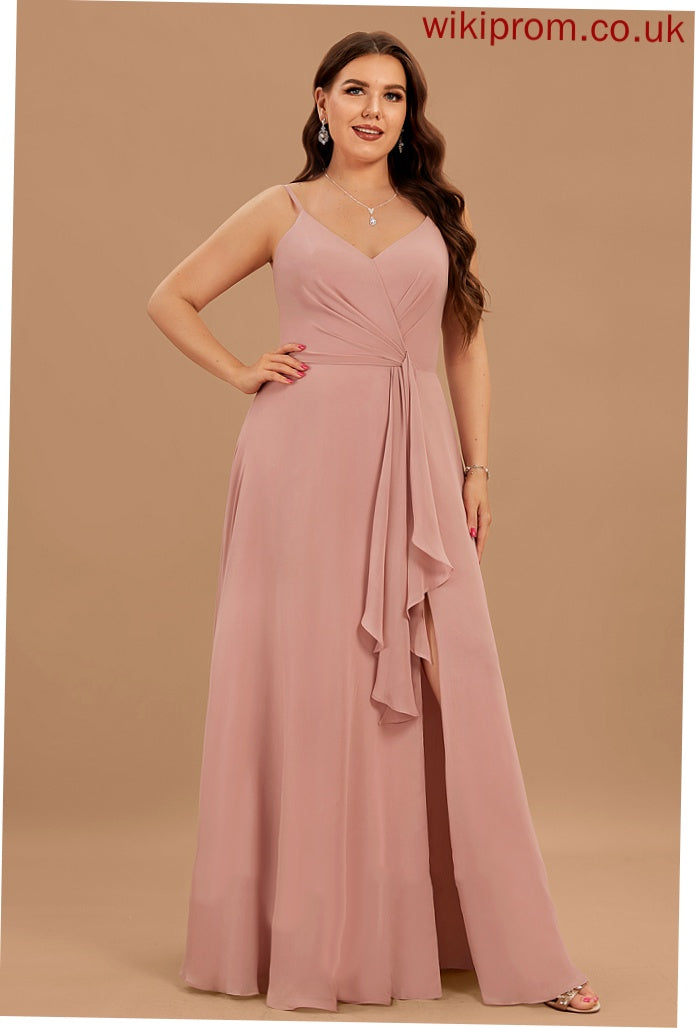 V-Neck Chiffon A-line Formal Dresses Monica Dresses