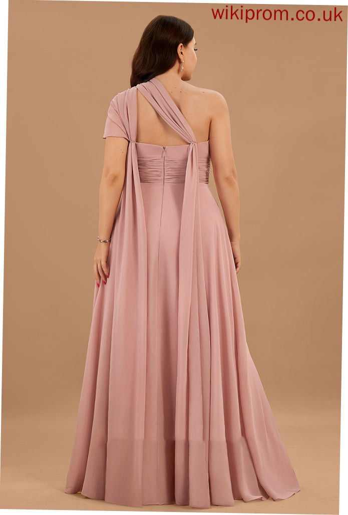 Shoulder Formal Dresses Halter V-Neck Eileen One Dresses A-line Chiffon