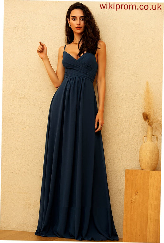 Chiffon Dresses V-Neck Formal Dresses Tianna A-line