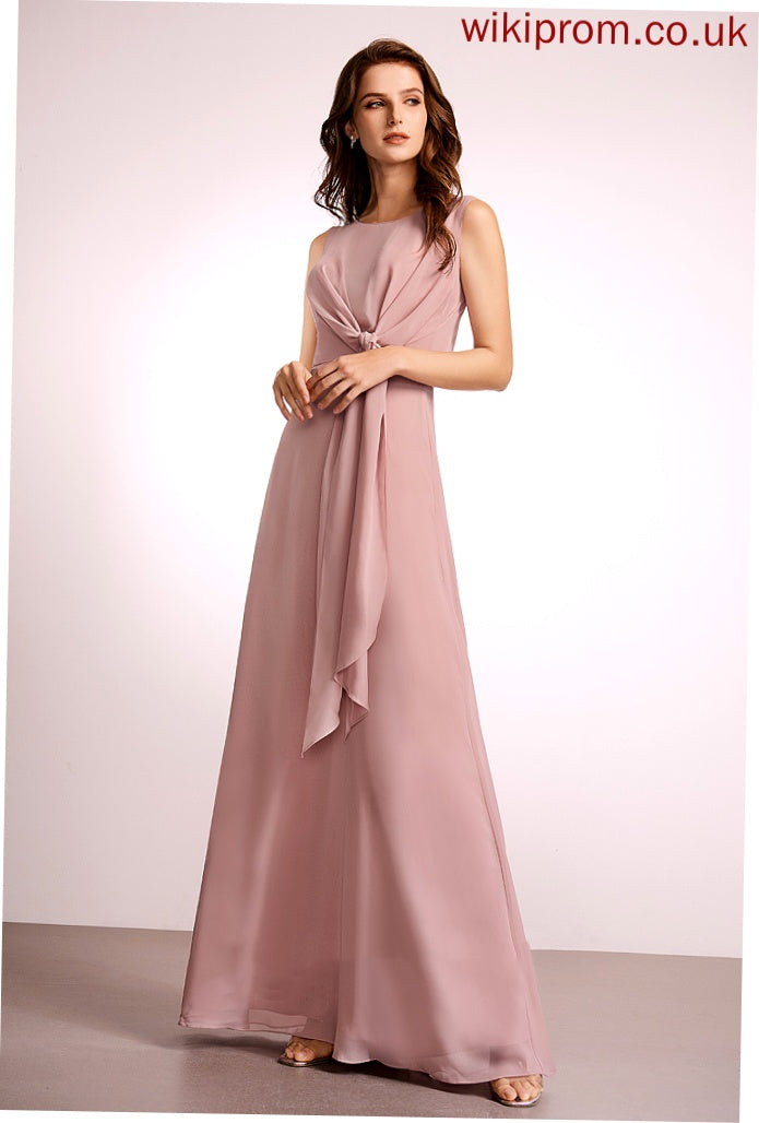 Bow(s) Fabric Silhouette Length Embellishment A-Line Straps Floor-Length Helga Bridesmaid Dresses