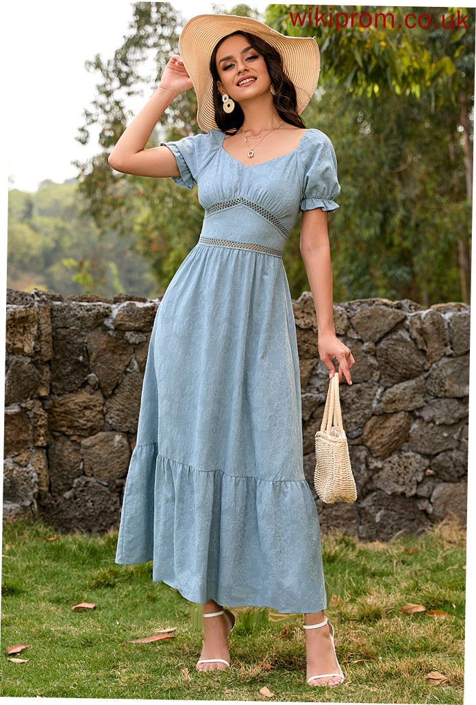 Straps Ankle-Length Neckline Length Silhouette Sleeve Sleeves A-Line SquareNeckline Isis Bridesmaid Dresses