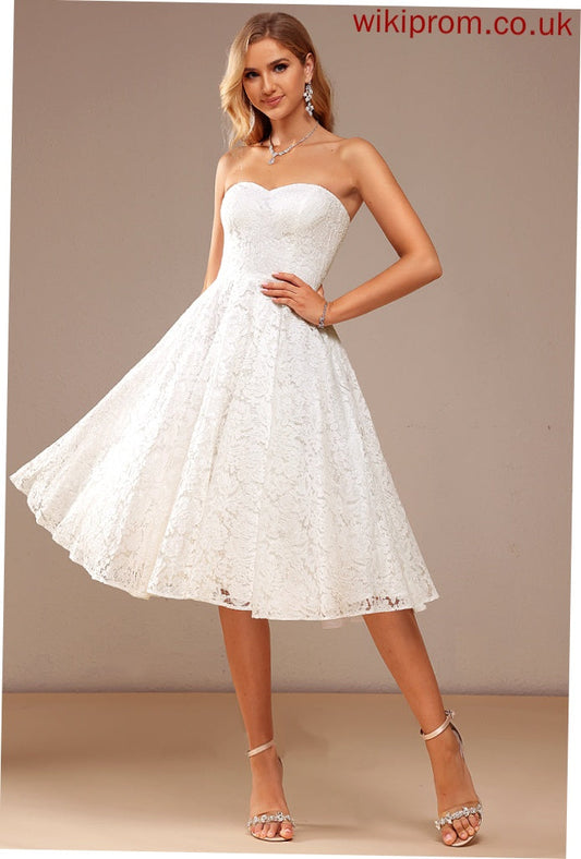 Dress Sweetheart Wedding A-Line Wedding Dresses Laurel Lace Knee-Length