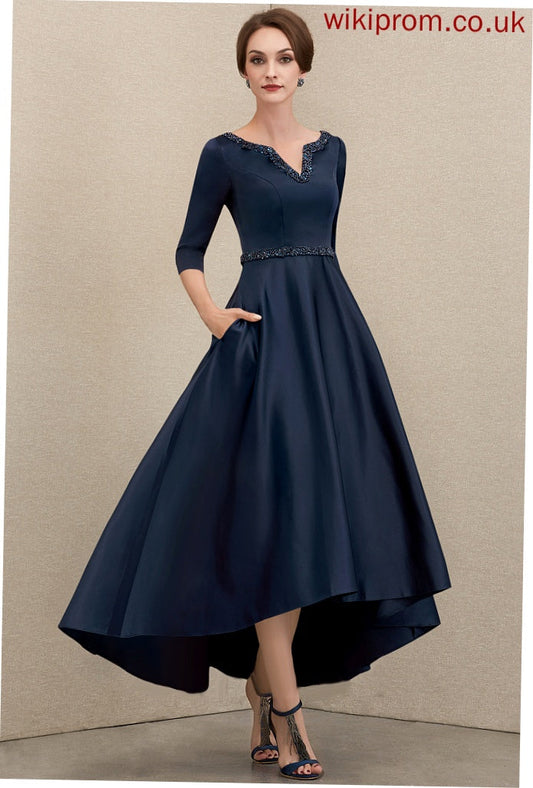 Savannah Dresses Satin A-line V-Neck Formal Dresses