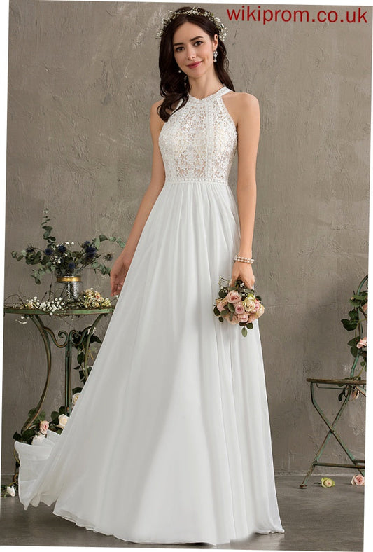 Wedding Wedding Dresses Jillian Dress A-Line Floor-Length Lace Chiffon