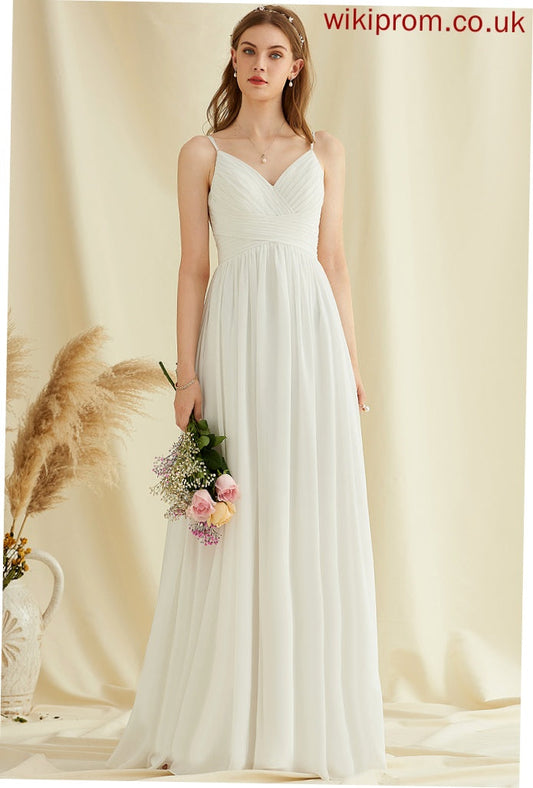 Wedding Dresses Wedding Lexie V-neck A-Line Dress Floor-Length Chiffon