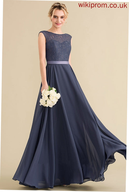 ScoopNeck Floor-Length Fabric A-Line Silhouette Length Neckline Embellishment Bow(s) Lucile Floor Length A-Line/Princess Bridesmaid Dresses