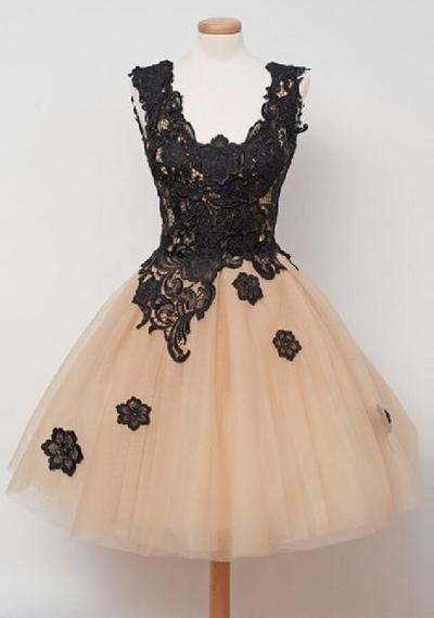 Off-the-Shoulder Black Lace Sexy Sweet 16 dresses Lace Prom Dresses WK965