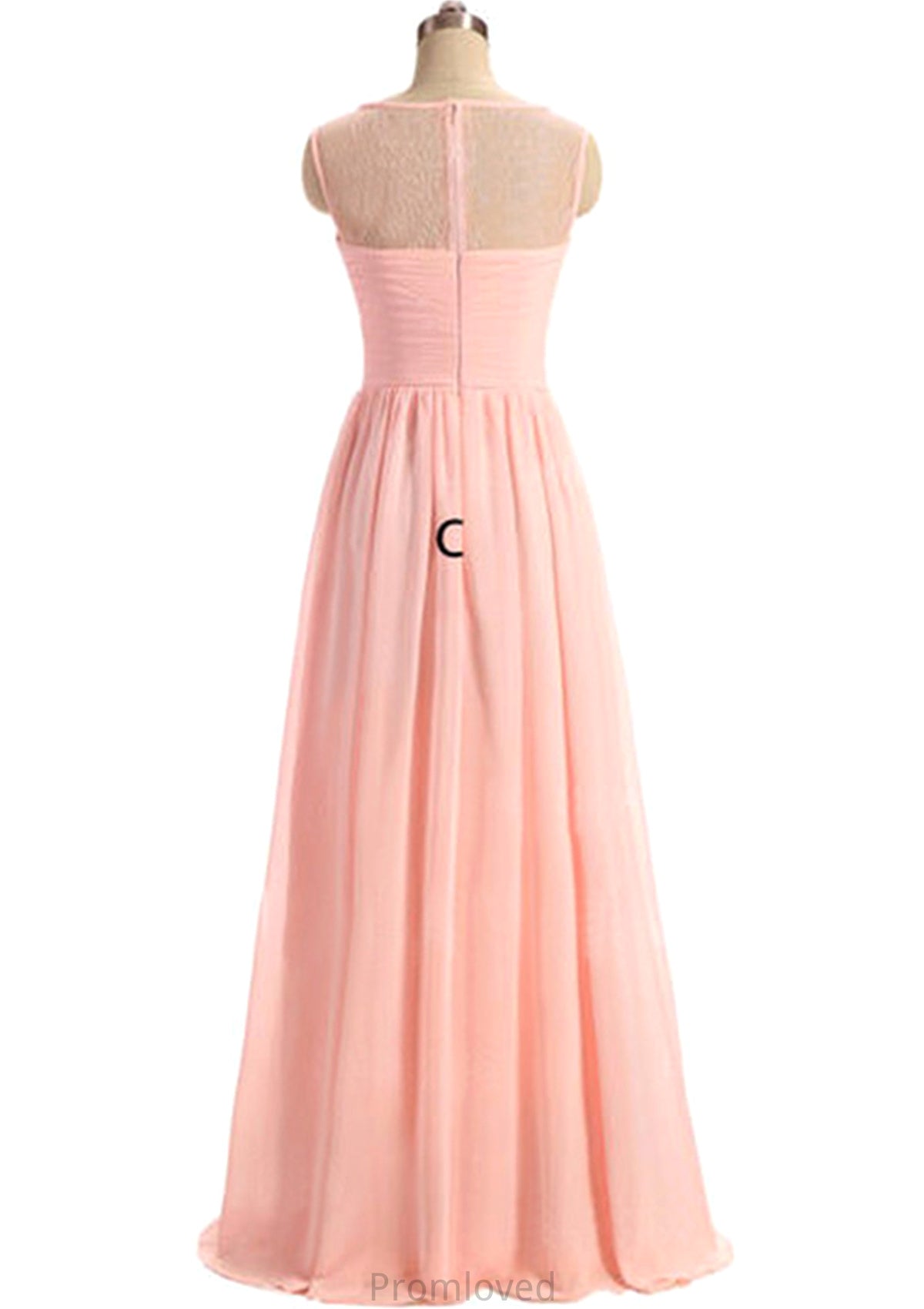 Sweetheart Sleeveless Long/Floor-Length A-Line/Princess Chiffon Bridesmaid Dresses Kaylie DUP0025418