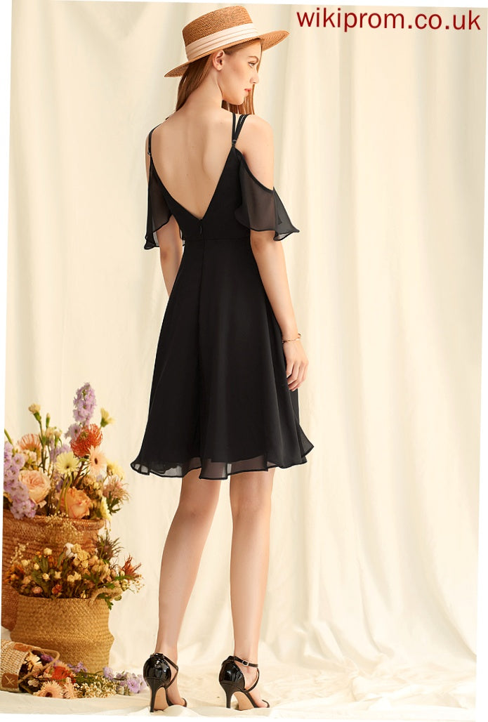 Chiffon V-Neck Dresses Kayden Formal Dresses A-line