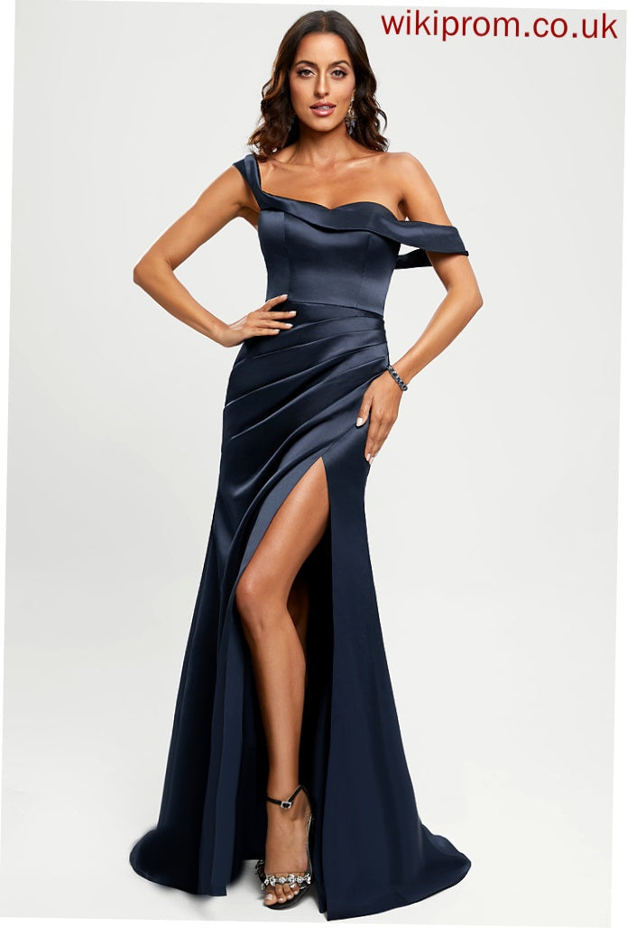 Prom Dresses Train Sweetheart Trumpet/Mermaid Sweep Philippa Off-the-Shoulder Satin