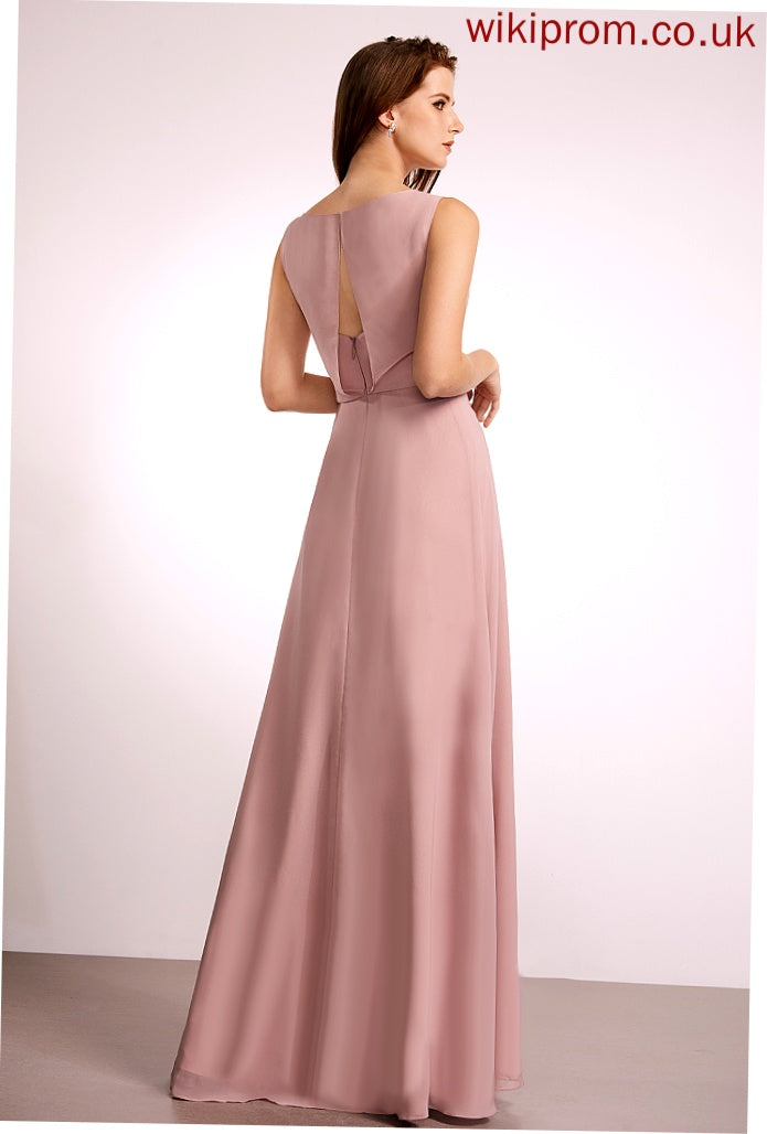 Bow(s) Fabric Silhouette Length Embellishment A-Line Straps Floor-Length Helga Bridesmaid Dresses