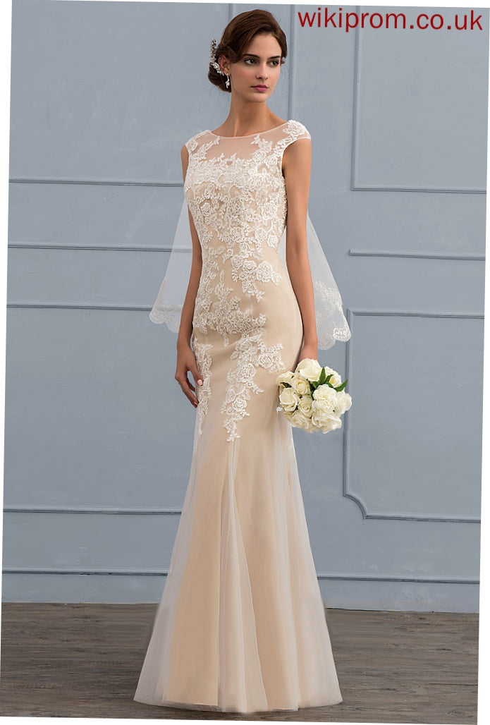 Trumpet/Mermaid Tulle Floor-Length Lace Dress Wedding Ariella Wedding Dresses