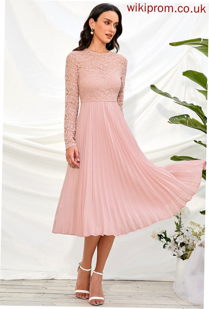 Fabric Length Sleeve Sleeves A-Line Silhouette Knee-Length Straps Sal Sweetheart Natural Waist Sleeveless Bridesmaid Dresses