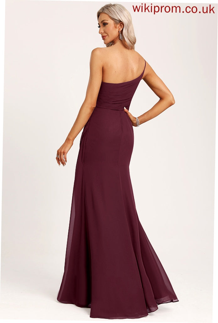 Ruffle Embellishment Silhouette Neckline A-Line Floor-Length One-Shoulder Fabric Length Talia A-Line/Princess Floor Length Bridesmaid Dresses