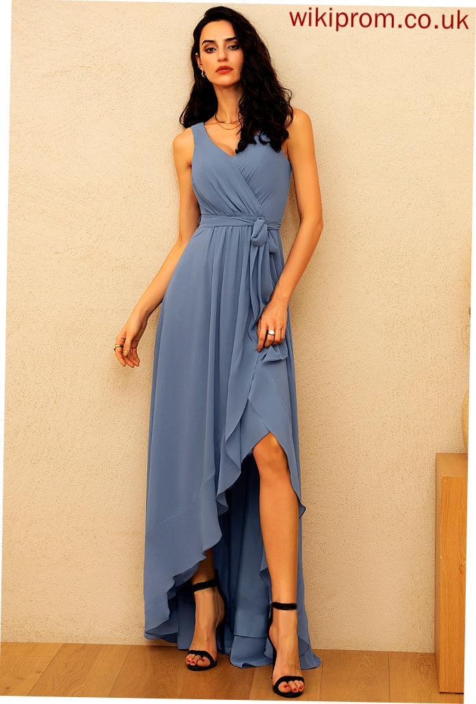 V-Neck A-line Chiffon Formal Dresses Dresses Kimberly