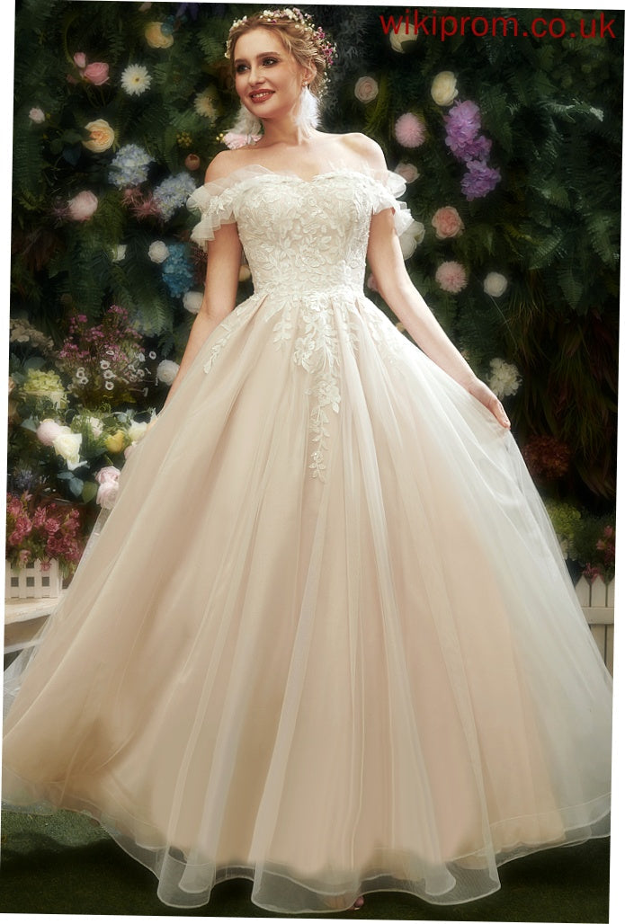 Aliya Dress Floor-Length Tulle Wedding A-Line With Wedding Dresses Sweetheart Lace Sequins