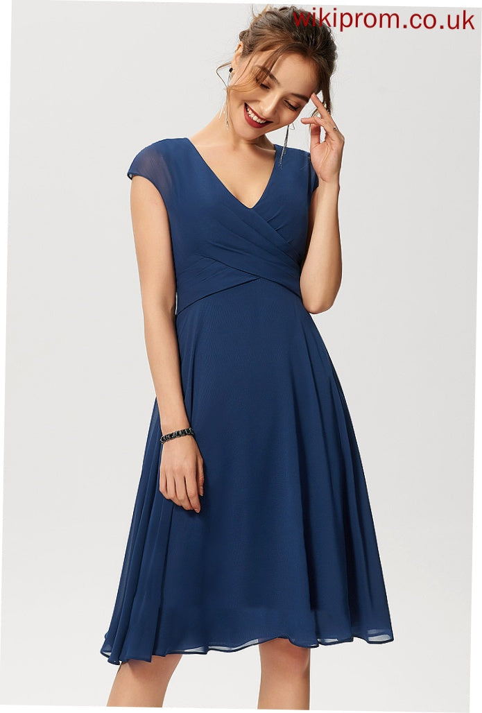 Jamie A-line Dresses Formal Dresses V-Neck Chiffon