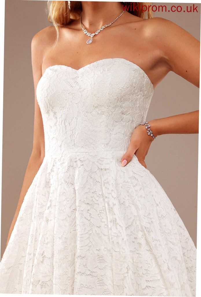 Dress Sweetheart Wedding A-Line Wedding Dresses Laurel Lace Knee-Length