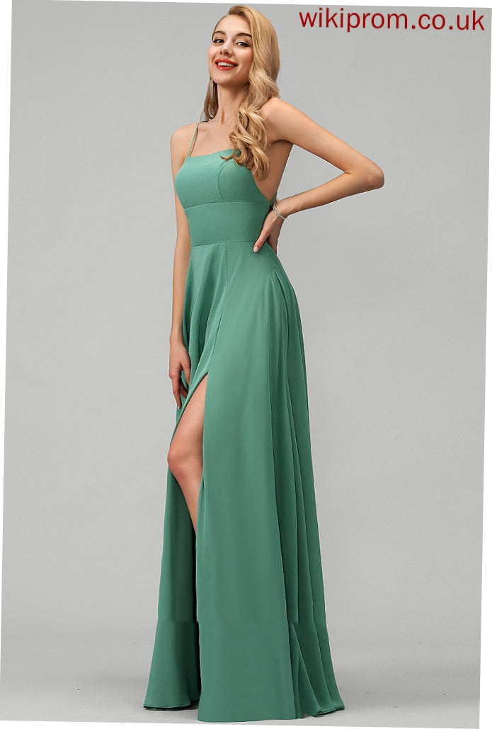 Chiffon Formal Dresses Neck A-line Maren Dresses Square