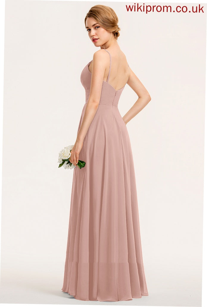 Chiffon Dresses Formal Dresses A-line V-Neck Pam