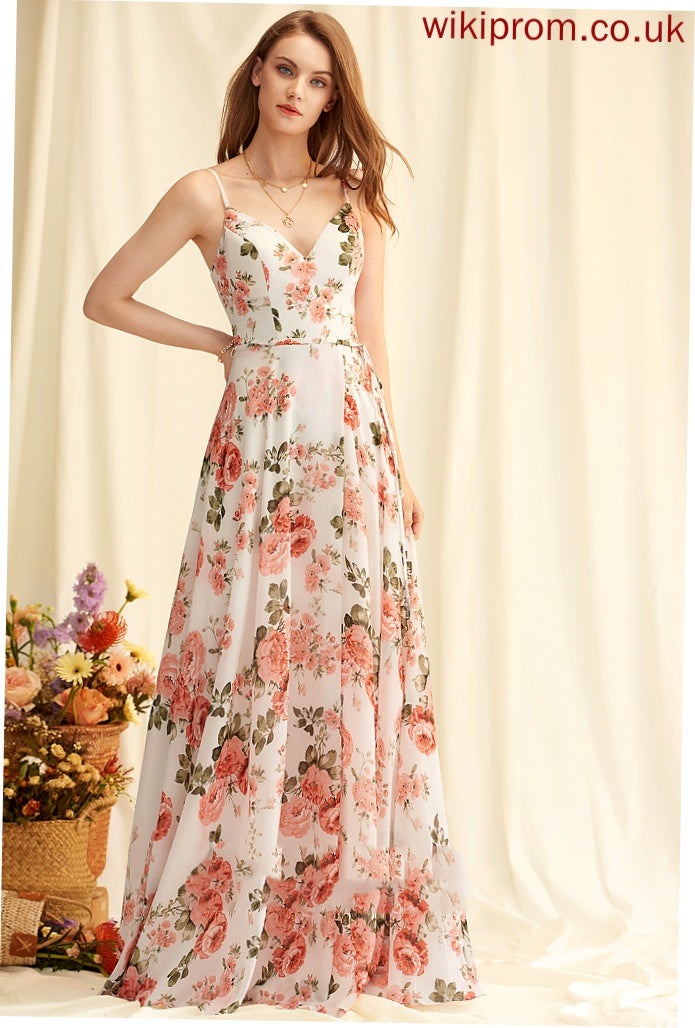 Formal Dresses Serenity A-line Chiffon V-Neck Dresses