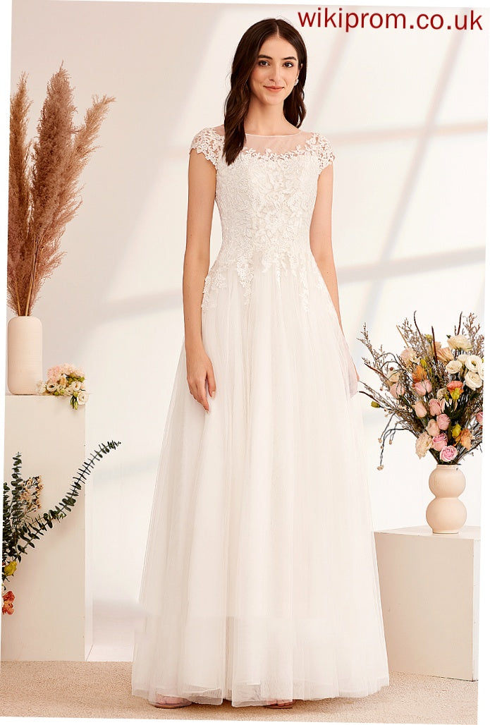 Ball-Gown/Princess Lace With Lace Wedding Dresses Floor-Length Dress Tulle Ashlyn Illusion Wedding