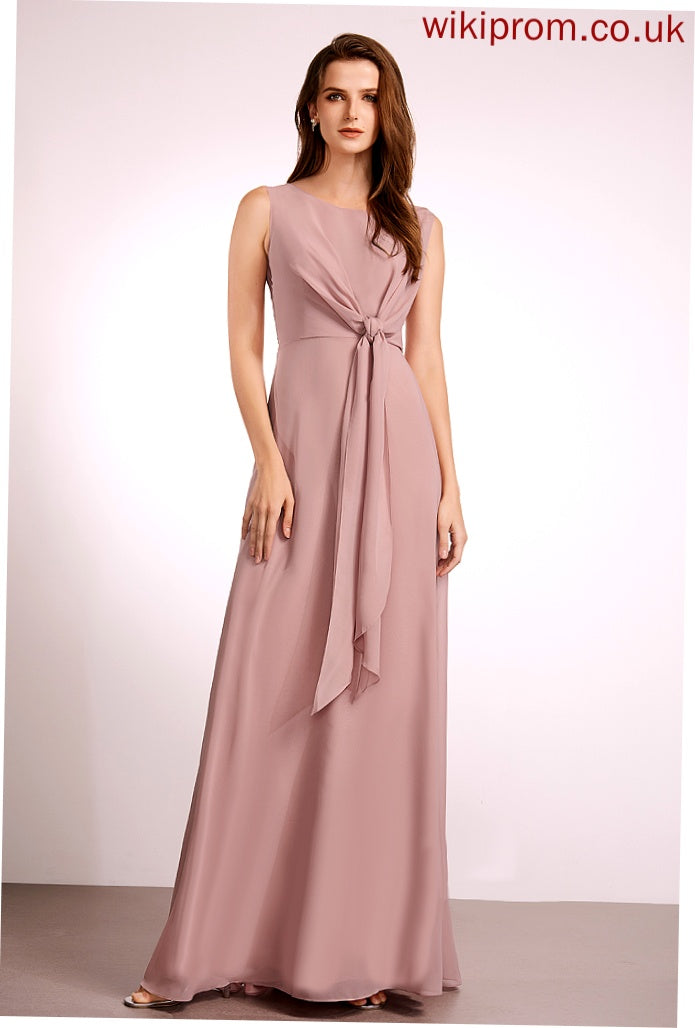 Bow(s) Fabric Silhouette Length Embellishment A-Line Straps Floor-Length Helga Bridesmaid Dresses