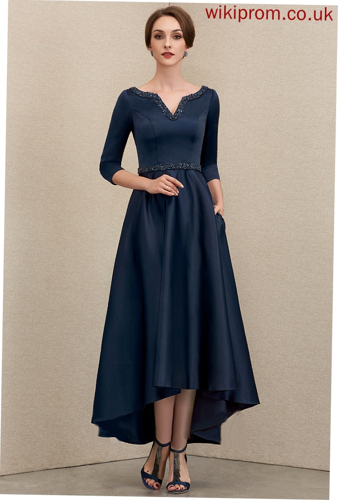 Savannah Dresses Satin A-line V-Neck Formal Dresses