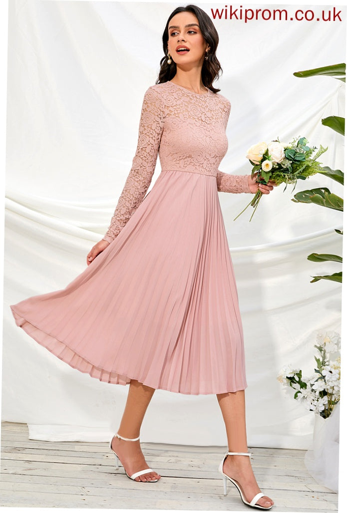 Fabric Length Sleeve Sleeves A-Line Silhouette Knee-Length Straps Sal Sweetheart Natural Waist Sleeveless Bridesmaid Dresses