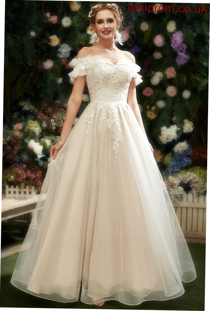 Aliya Dress Floor-Length Tulle Wedding A-Line With Wedding Dresses Sweetheart Lace Sequins