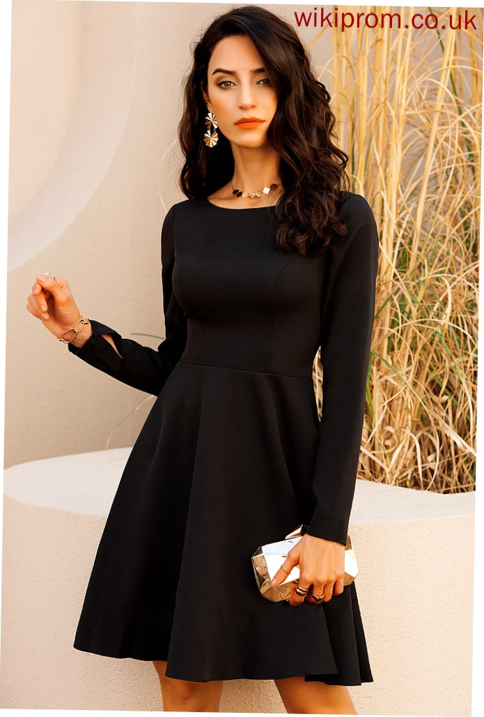 Round A-line Dresses Neck Formal Dresses Kelly