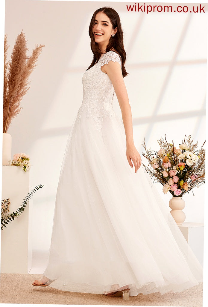 Ball-Gown/Princess Lace With Lace Wedding Dresses Floor-Length Dress Tulle Ashlyn Illusion Wedding