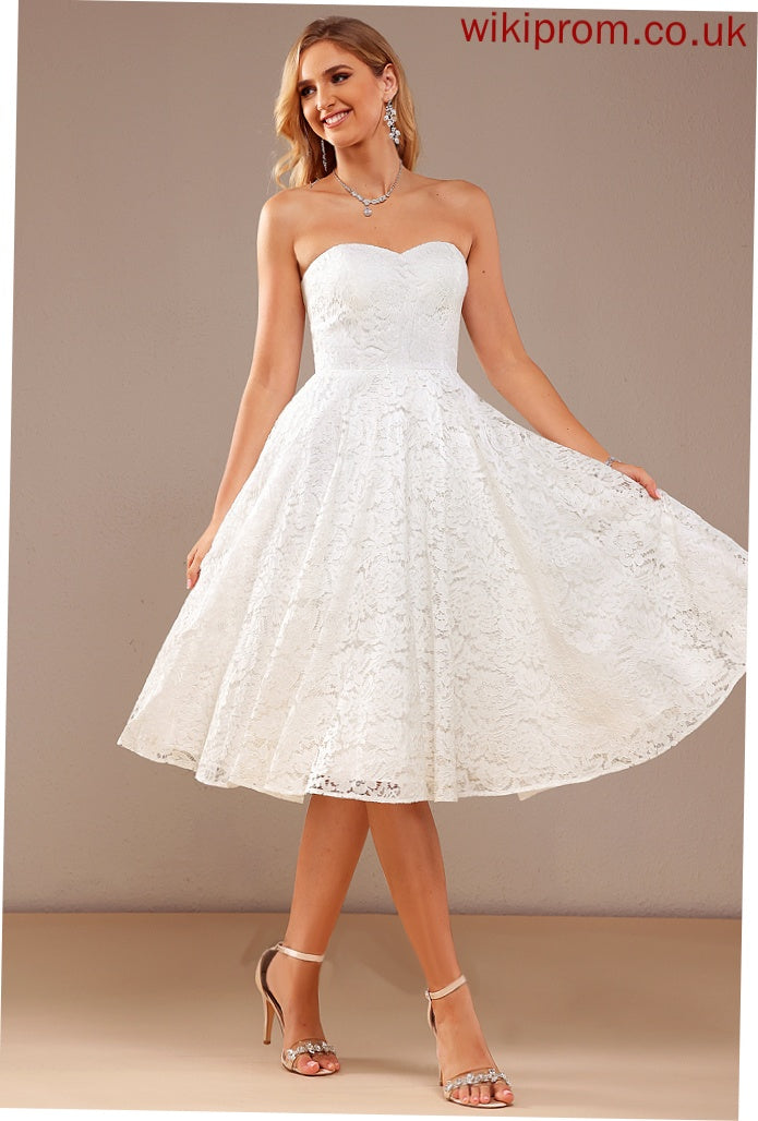 Dress Sweetheart Wedding A-Line Wedding Dresses Laurel Lace Knee-Length