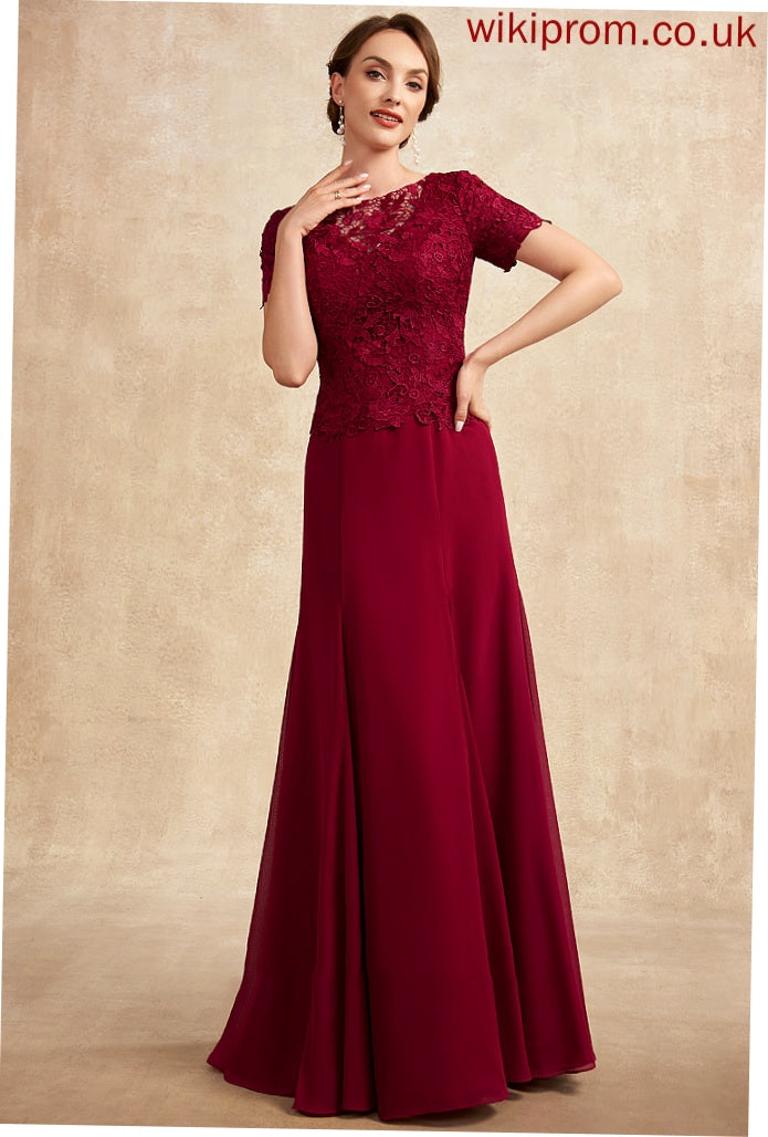 Mother of the Bride Dresses Bride Floor-Length Sara Chiffon Scoop Lace the Mother of Dress Neck Trumpet/Mermaid