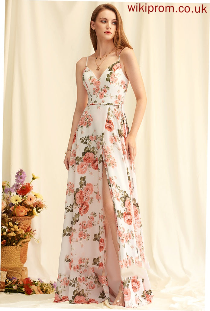 Formal Dresses Serenity A-line Chiffon V-Neck Dresses