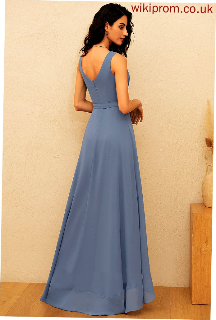 V-Neck A-line Chiffon Formal Dresses Dresses Kimberly