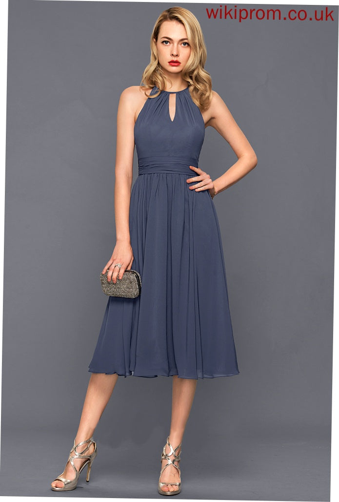 Neck Formal Dresses A-line Dresses Rosie Chiffon Round