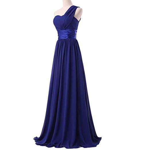 Chiffon One Shoulder Bridesmaids Dresses WK540