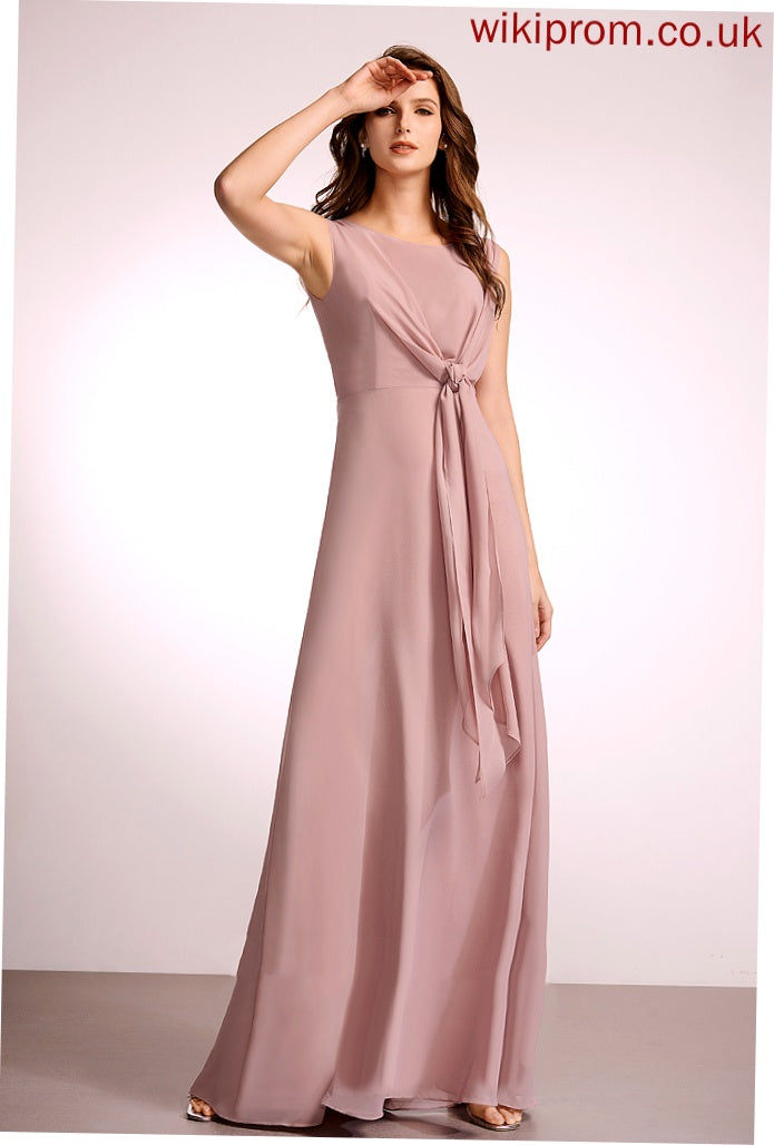 Bow(s) Fabric Silhouette Length Embellishment A-Line Straps Floor-Length Helga Bridesmaid Dresses