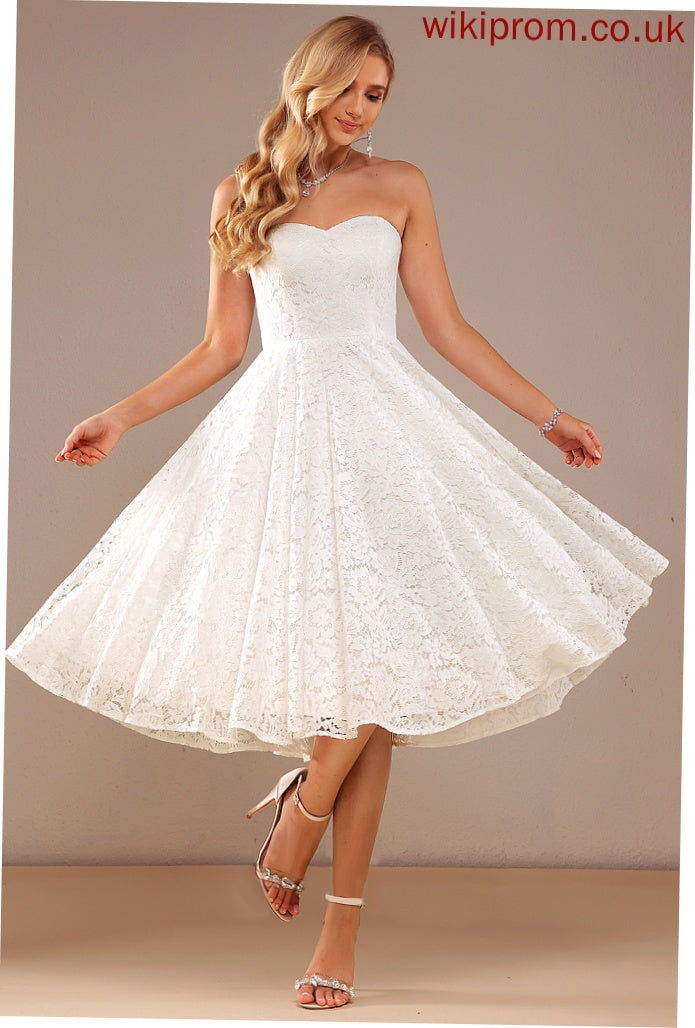 Dress Sweetheart Wedding A-Line Wedding Dresses Laurel Lace Knee-Length