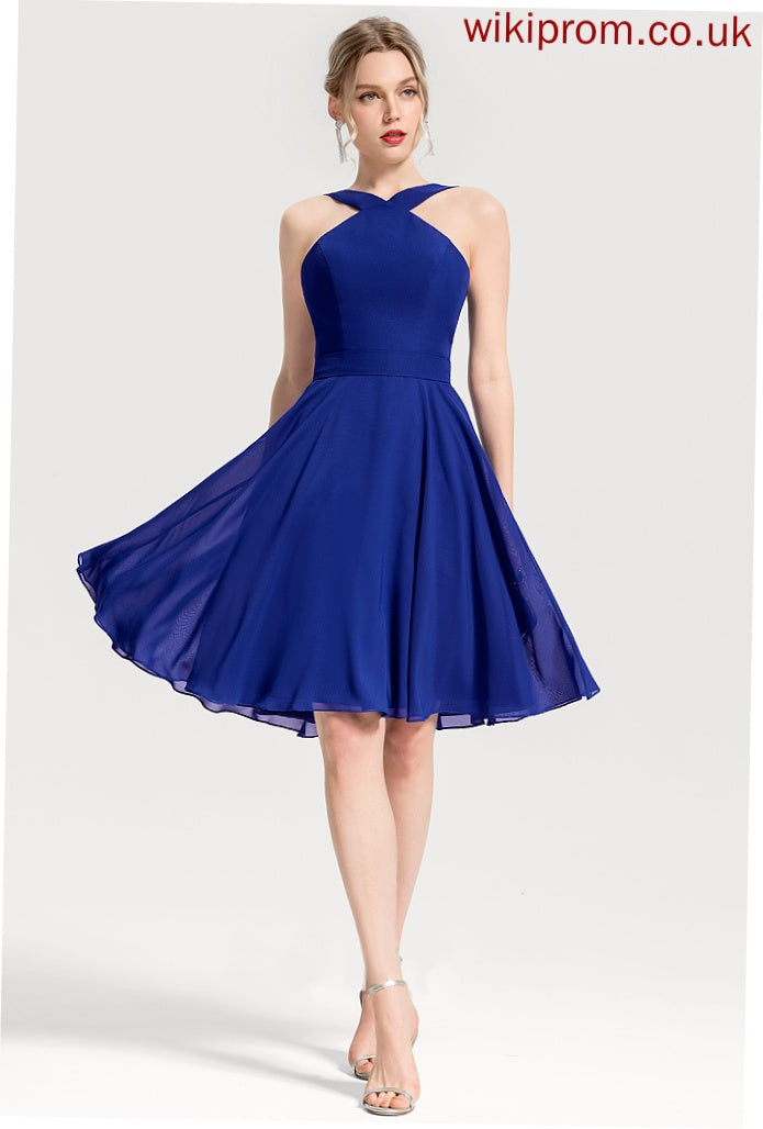 Chiffon Helga Dresses Formal Dresses V-Neck A-line