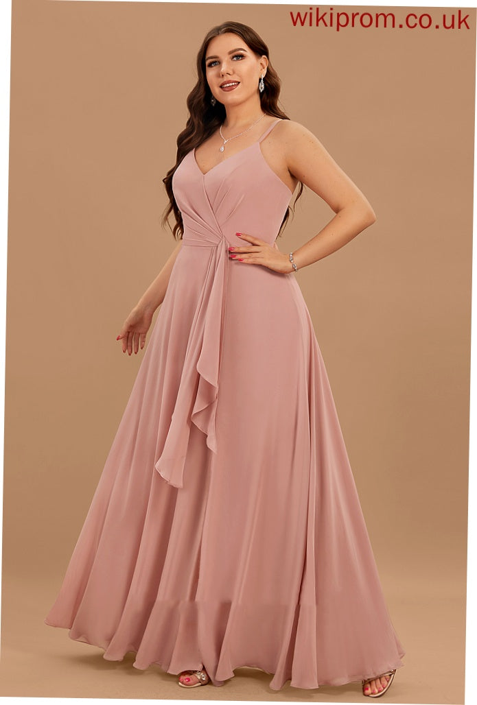 V-Neck Chiffon A-line Formal Dresses Monica Dresses