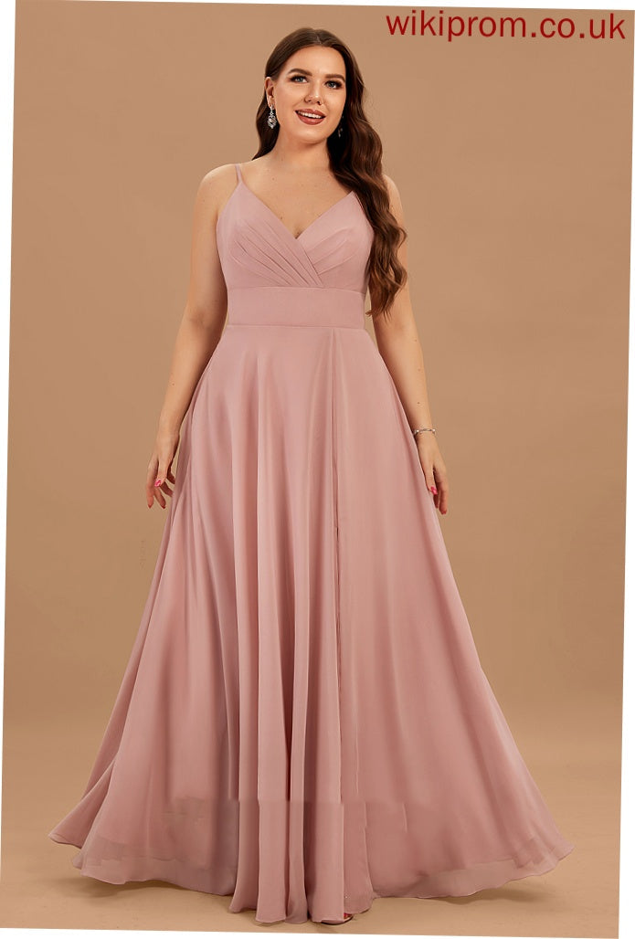 Chiffon Dresses Formal Dresses A-line V-Neck Pam