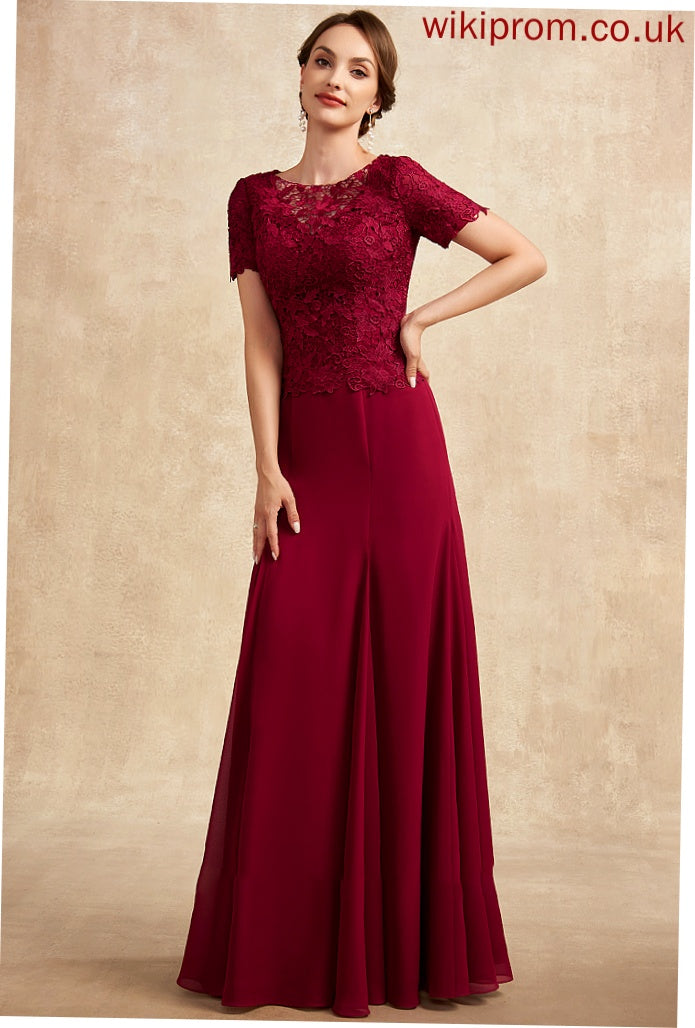 Mother of the Bride Dresses Bride Floor-Length Sara Chiffon Scoop Lace the Mother of Dress Neck Trumpet/Mermaid