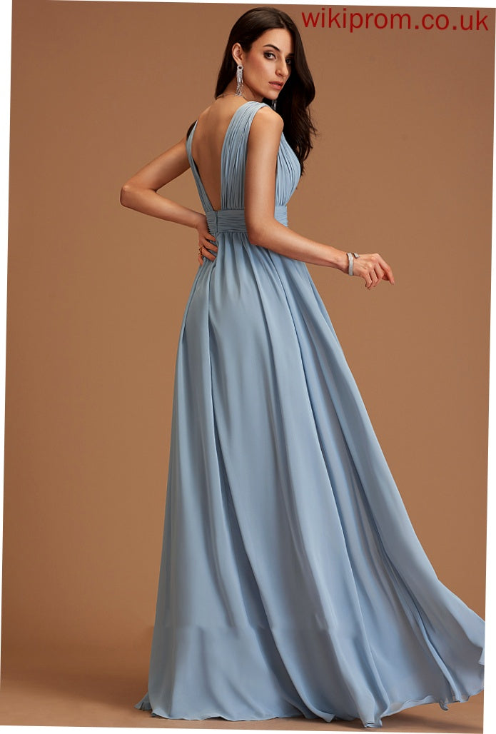 Length Silhouette Floor-Length Fabric A-Line Straps&Sleeves Neckline V-neck Briley A-Line/Princess Floor Length Straps Bridesmaid Dresses