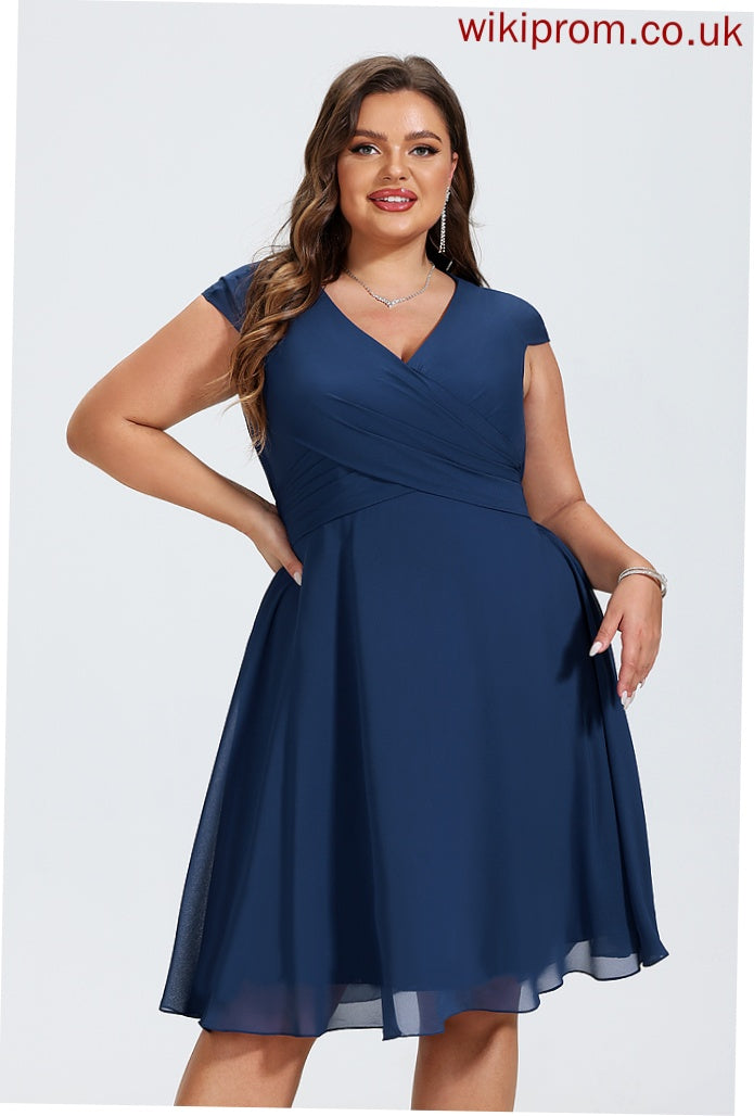 Jamie A-line Dresses Formal Dresses V-Neck Chiffon