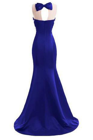 Crystal Mermaid Sexy Backless Sparkly Long Prom Evening Dresses WK236